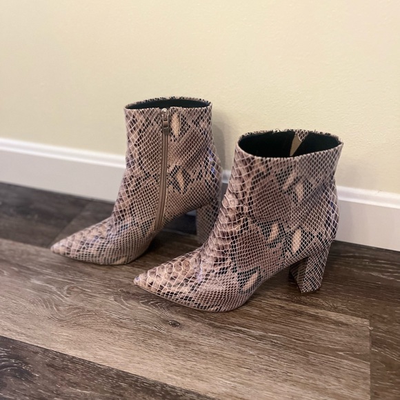 Marc Fisher Glorena Snakeskin Bootie - Picture 3 of 5